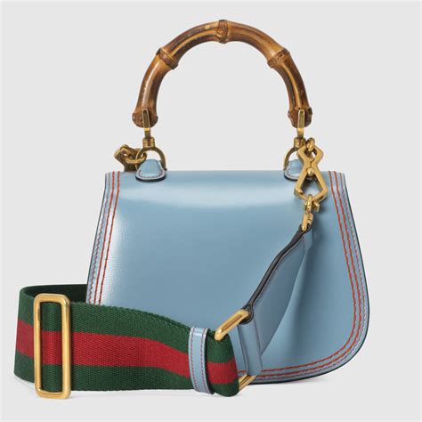 gucci mini borsa bamboo 1947|[REVIEW] Gucci Bamboo 1947 Small Top Handle Bag in Blue.